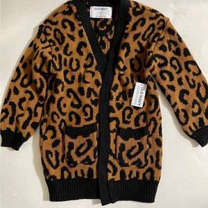 NWT Old Navy 4T Leopard cardigan